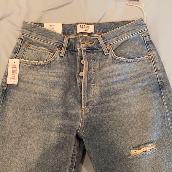 Agolde Light-Wash Hi-Rise Jeans - Picture 3 of 7